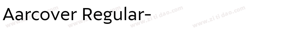 Aarcover Regular字体转换